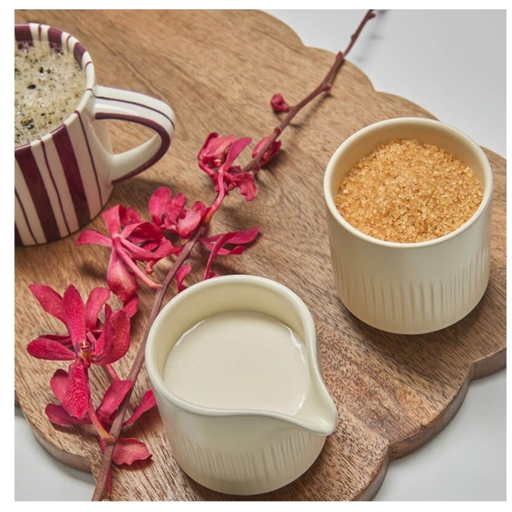 Cream Ceramic Pitcher
